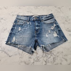 Pistola Distressed Denim Cut-off Shorts Sz 24